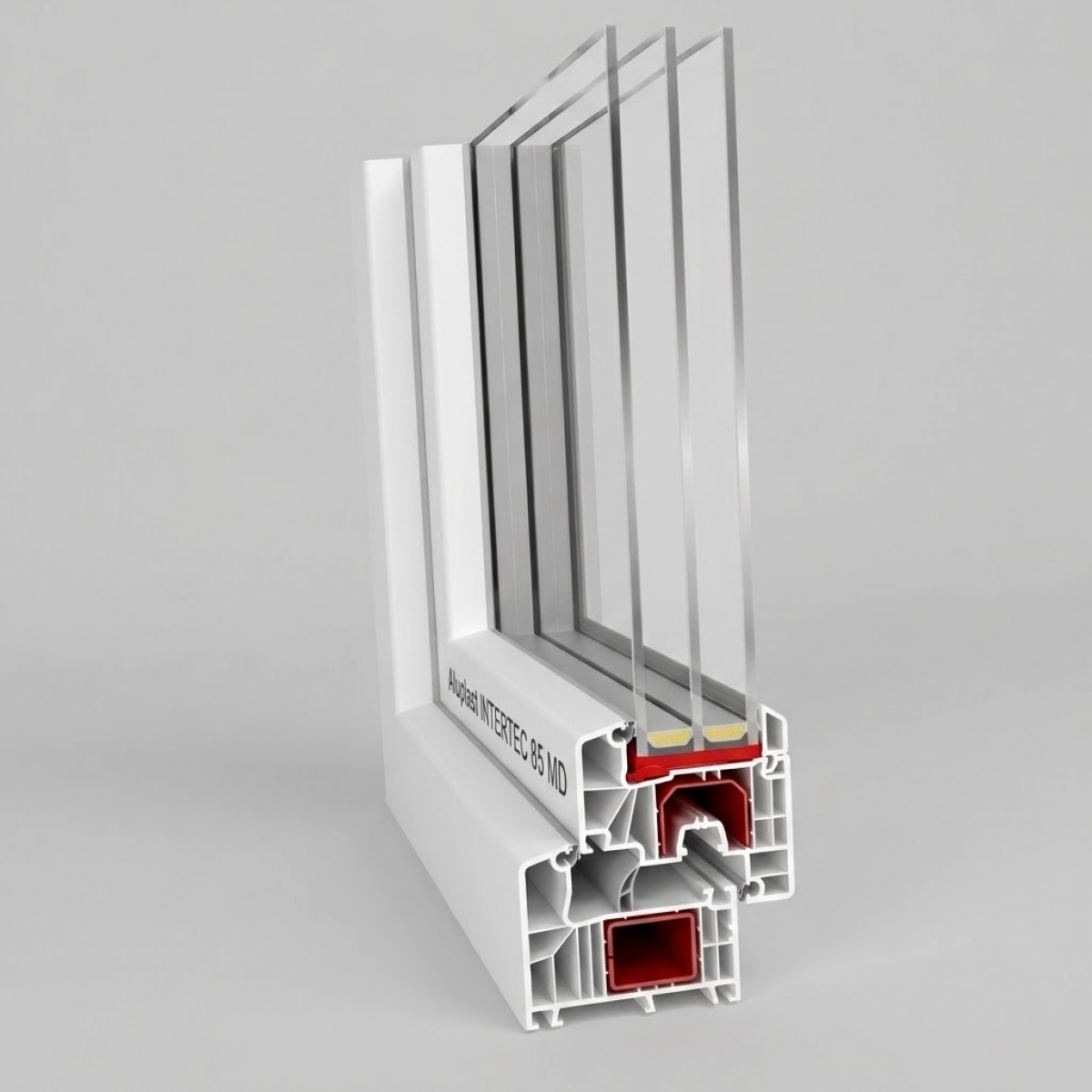 PVC windows Aluplast INTERTEC 85 MD - from